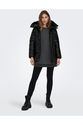 Pikka Online Only Kapüşonlu Puffer Siyah Kadın Mont 15304773 001