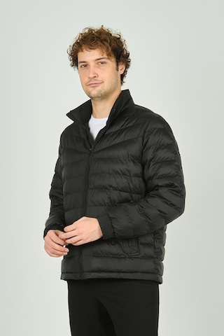 Allegro Erkek Hakim Yaka Fermuar Kapamalı Cep Detaylı Kapitone Şişme Mont 7360 Siyah Siyah