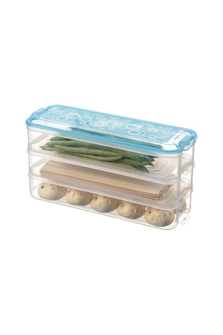 Düzenleyici 3 Katlı Yumurta Kabı Kapaklı Gıda Saklama Kabı Mutfak Aksesuarları Diğer