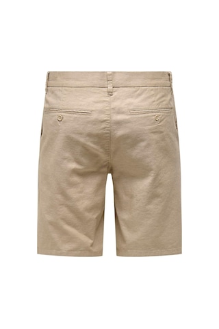 Onsmark 0011 Cotton Lınen Shorts Noos Bej Cok Renklı