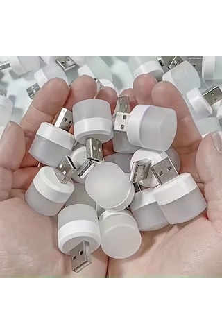 Buffer Usb Mini Top Led 10 Lu Aydınlatma Seti Sıcak Renkli Gece Lambası, Enerji Tasarruflu Mikro Led Işıklar Beyaz