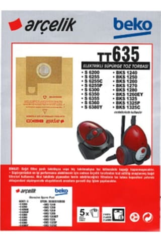 Beko Bks 1325 P Uyumlu Kağıt Toz Torbası