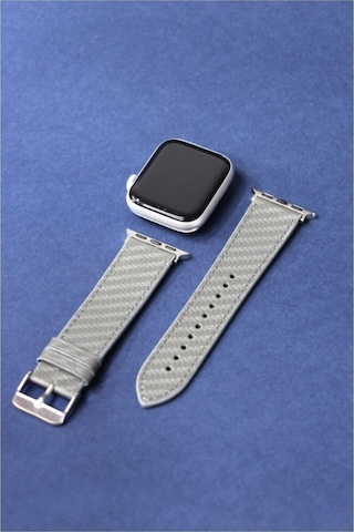Apple Uyumlu Watch Kordon Gri Karbon 42-44-45 Mm