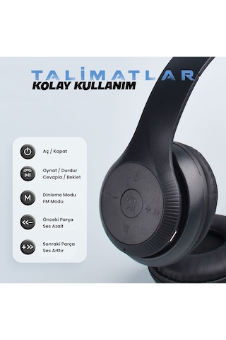 Canpay ST95 Kablosuz Kulak Üstü Bluetooth Kulaklık
