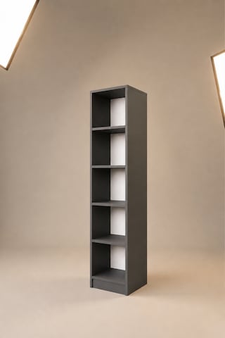 Linea Slim Kitaplık 5 Raflı Antrasit