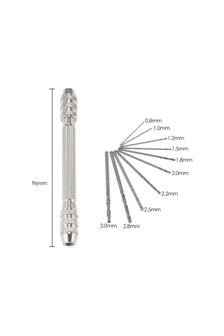 Profesyonel El Matkabı Seti 10 Parça Yüksek Çelik Büküm Matkap