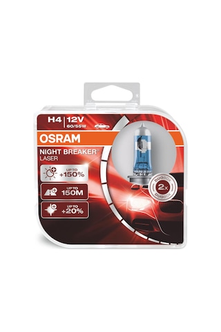 Osram Night Breaker Laser H4 Ampul 64193Nl - %150 Daha Fazla Işık