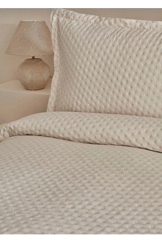 Karaca Home Breeze Soft Çift Kişilik Yatak Örtüsü Takımı Ekru Be