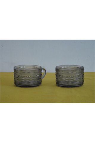 Aron Grey 2'li Bardak 410 Ml Şeffaf