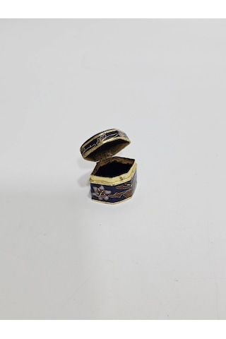 Antika Cloisonne Minyatür Kutu 3x2,1cm 108