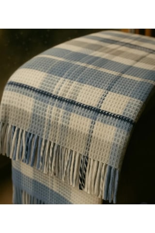 Dinarsu Cozy Life Tv Battaniyesi Mavi Buz Mavisi