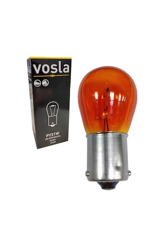 Vosla 12v 93 Ampul 21w Bau15s Py21w Yakın Tırnak Amber Vs37638 10 Lu