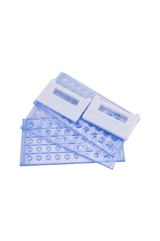 Borox P24153.113 Deney Tüpü Sporu Plastik Mavi 12 MM + 13 MM 50 Tüplük Tüp Standı