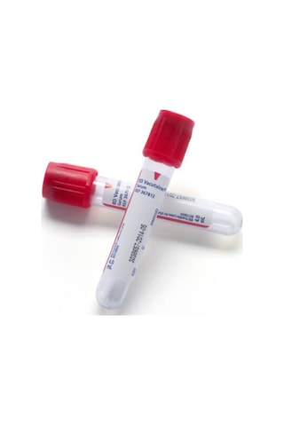 Kırmızı Kapaklı Vakumlu Boş Kan Alma Tüpü 10 Ml
