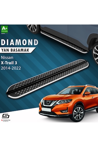S-dizayn Nissan X-trail T32 Diamond Krom Yan Basamak 183 Cm 2014-2022 A+ Kalite