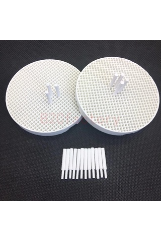 2 Diş Laboratuvarı Petek Fırınlama Tepsileri 20 Zirkonya Pimleri