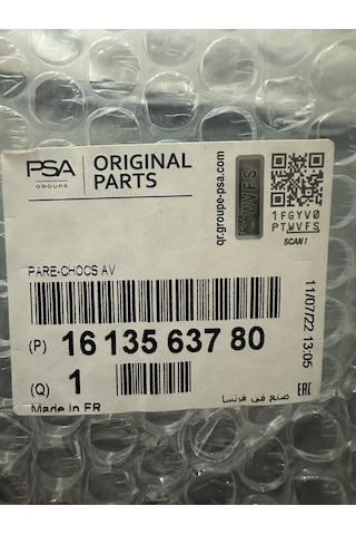 Psa 1613563780 Citroen Berlingo B9 Peugeot Partner Tepee 2008-2018 Uyumlu Ön Tampon