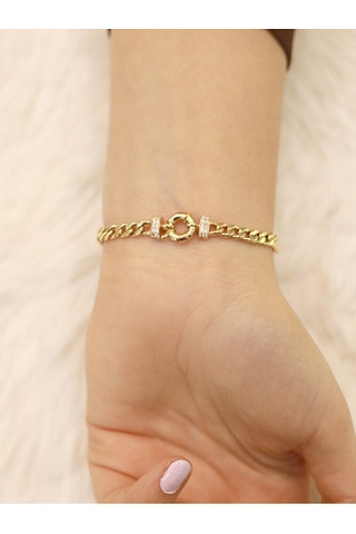 İ Harfi Gurmet Bileklik Altın