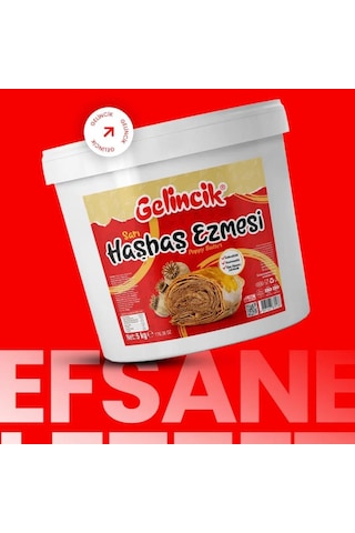 Sarı Haşhaş Ezmesi 5 Kg - Hamur İşlerinde & Kahvaltılık Doğal Katkısız Ezme