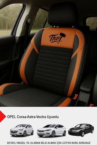 Thor Tay Tüyü Oto Koltuk Kılıfı Opel-corsa-astra-vecta Uyumlu Taba
