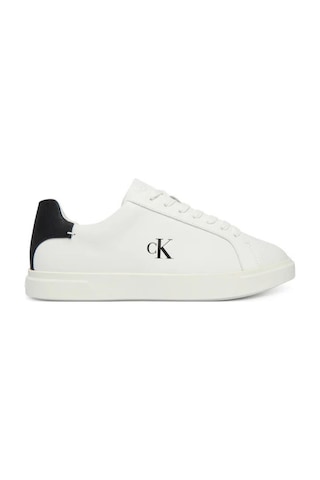 Calvin Klein Ck Kadın Low Pro Cup Bağcıklı Deri Beyaz Sneaker-12209 Beyaz