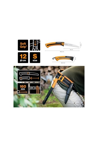 Fiskars Xtract, Sw72, 1000612 Ahşap Çıtalar Ve Plakalar İçin El Testeresi, İnce Dişler, Testere Bıçağı Uzunluğ