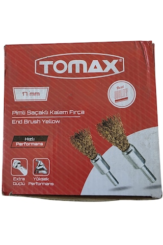 Tomax 17 Mm Pimli Saçaklı Kalem Fırça 25 Adet