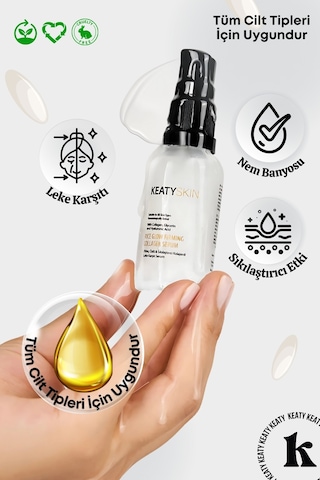 Keaty Skin Pirinç Özlü Kolajenli Sıkılaştırıcı Leke Karşıtı Serum 30 ML