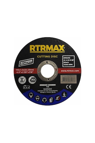 Rtrmax Rdm11510 Metal Kesme Diski 115x1.0mm