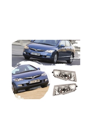 Honda Civic Fd6 Sağ-sol Ön Sis Lambası Ampullü Takım 2007-2009