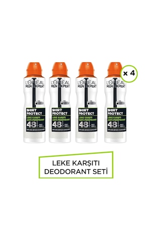 Shirt Protect Anti Perspirant Erkek Sprey Deodorant 150ML X 4 Adet