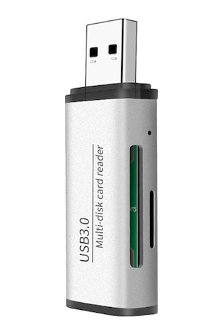Ads-105 Usb 3.0 Hızlı Card Reader Sd/tf Hafıza Kart Okuyucu- 5775 Gri