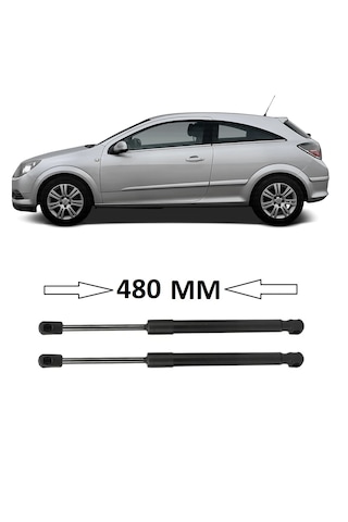 Opel Astra H Gtc 2005-2010 Uyumlu Sağ + Sol Takım Bagaj Amortisörü 2 Adet 480mm 13220159 Bagaj Amortisörü
