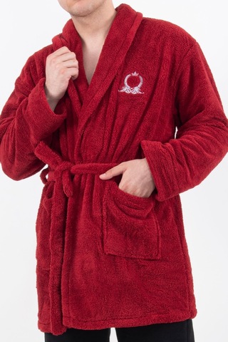 Rob Wellsoft Peluş Erkek Sabahlık Polar Robdeşambr Bornoz 001