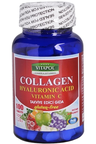 Vitapol Collagen Hyaluronic Acid Vitamin C 2x100 Tablet