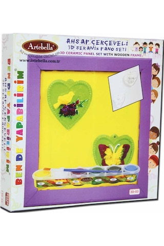3d-03 Artebella Seramik Boyama Seti 20x20 Cm