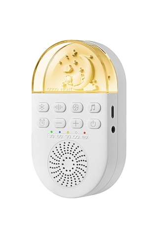Shineyee Bebekler İçin Taşınabilir Beyaz Gürültü Makinesi - 24 Doğal Ses, Zamanlayıcı Ve Yumuşak Işık Beyaz