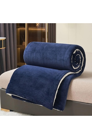 Mulberry Sherpa Polar Çift Taraflı Çift Kişilik Battaniye 220 x 240