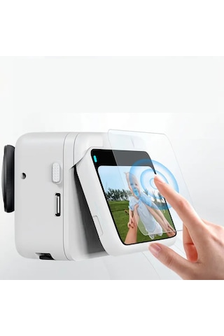 Teknoroket Insta360 Go Ultra Temperli Cam Ekran Koruyucu 9h 2 Parça: Arka Ekran + Lens Şeffaf