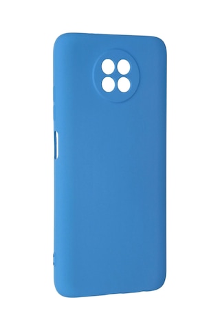 Newface - 400 - Xiaomi Redmi Note 9 5g Kılıf Nano İçi Kadife Silikon - Ece-umay - - Mavi
