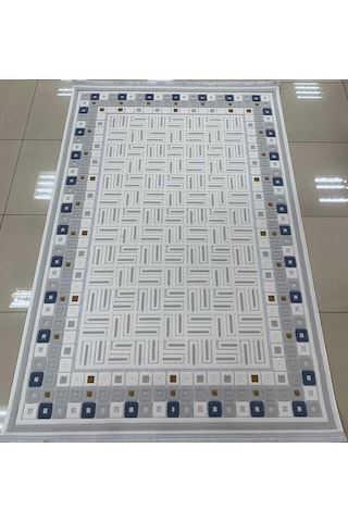 Bünyan Halı Twist Lt522 Serisi Oturma Salon Yatak Çocuk Odası Halısı Krem - Gri