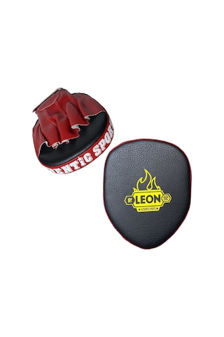 2Adımspor Leon Wall Parmaklı Ellik Lapa Taekwondo Boks Lapası Siyah Kırmızı