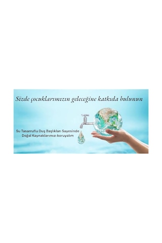 Kireç Önleyici Filtreli Duş Başlığı + 2 Yedek Filtreli