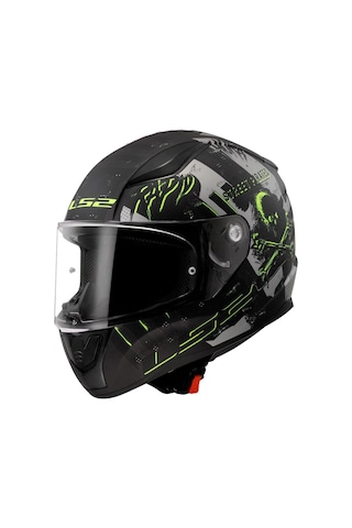 Ls2 Rapid 2 Pirates Kapalı Kask Titanyum