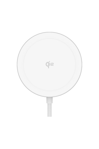 Tongxida Yf-m5c iPhone Uyumlu 12-16 Serisi Qi2 Şarj Pedi, Alüminyum Alaşım 15w Manyetik Kablosuz Şarj Beyaz