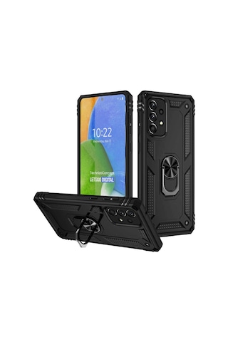 Galaxy Uyumlu A73 Kılıf Tchs Vega Kapak - Siyah Siyah