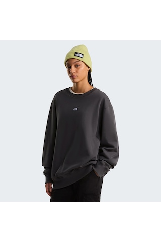 The North Face U Essentıal Lıght Relaxed Crew Unisex Sweatshirt Nf0a8gqcrhı1 Gri