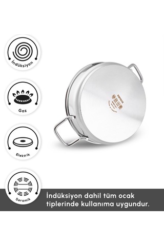 Karaca Powersteel 316+ Martha 15 Parça Tencere Seti Gümüş