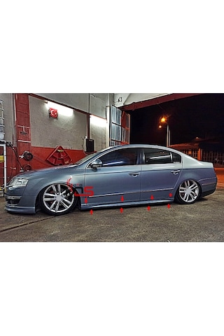 Vw Passat B6 R Yan Marşpiyel Sağ Sol Takım Fiberglass Boyasız