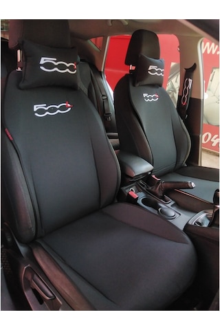 Fiat 500L Nakışlı Ön Ikili Oto Koltuk Kılıfı